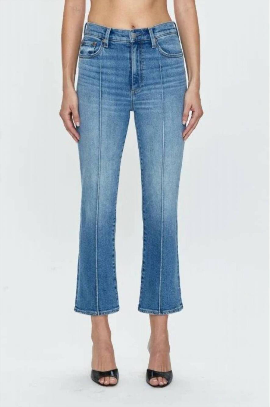 NEW PISTOLA lennon cropped boot cut jeans in essence